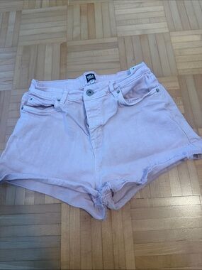 Mudd Pastel Pink High-Rise Denim Cutoff Shorts